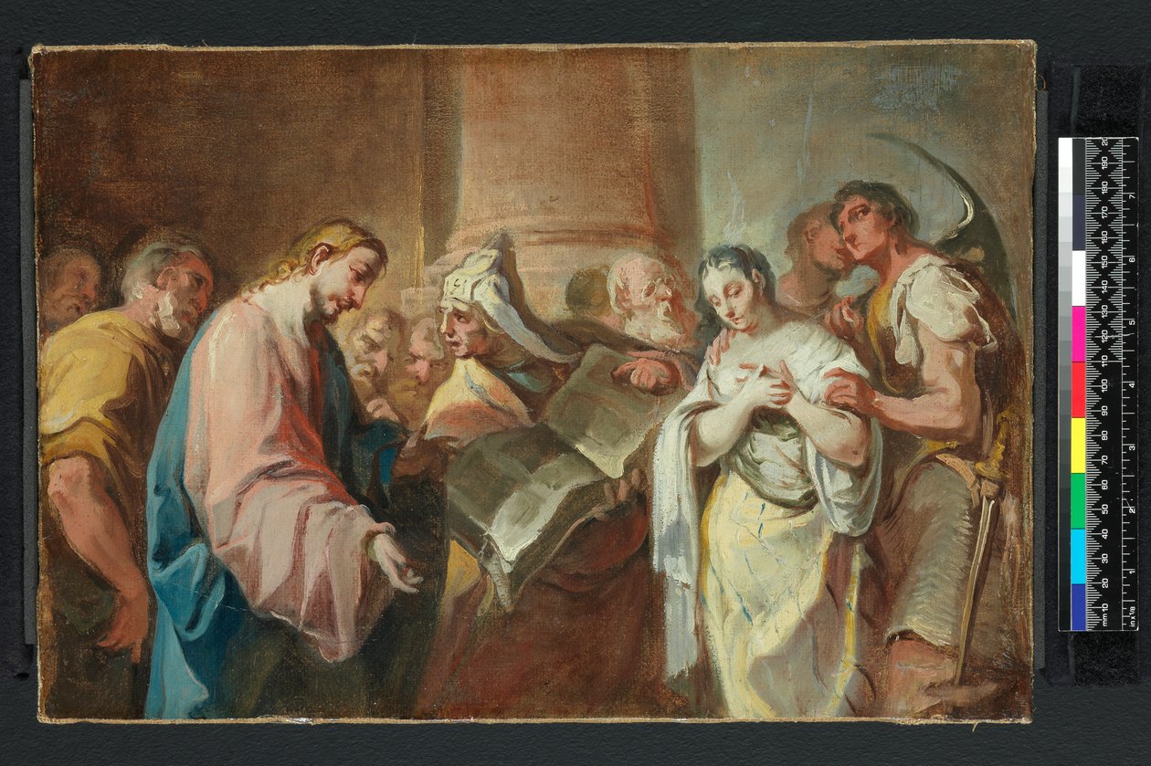 A házasságtörésen elkövetett nő, 1750 előtt (olaj, vászon) alkotó: Nicolò (attr. to) Grassi