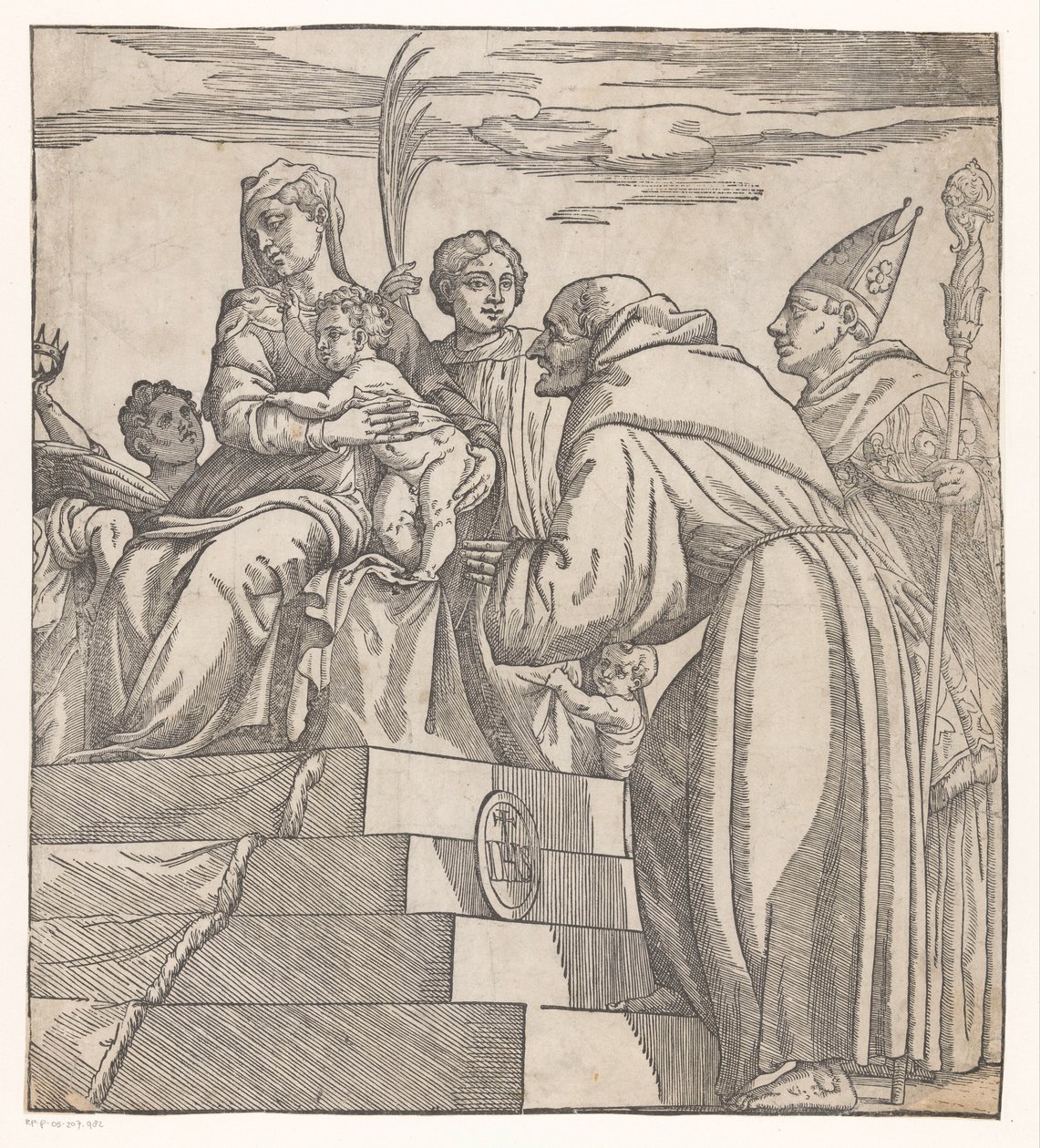 Doge Francesco Donato knielt voor Maria en Christus (rechterhelft)   1374761   hu       hungarian Successfully Translated  Original: Marientod mit Stifter Alexius Funck und seiner Familie Translat: Marientod mit Stifter Alexius Funck und seiner Familie 134 alkotó: Nicolò Boldrini (attributed to)