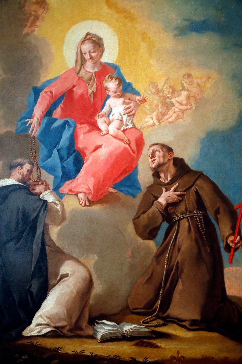 A Nemzeti Galéria. Rózsafüzér Szűzanya Szent Domonkossal és Szent Ferenc d