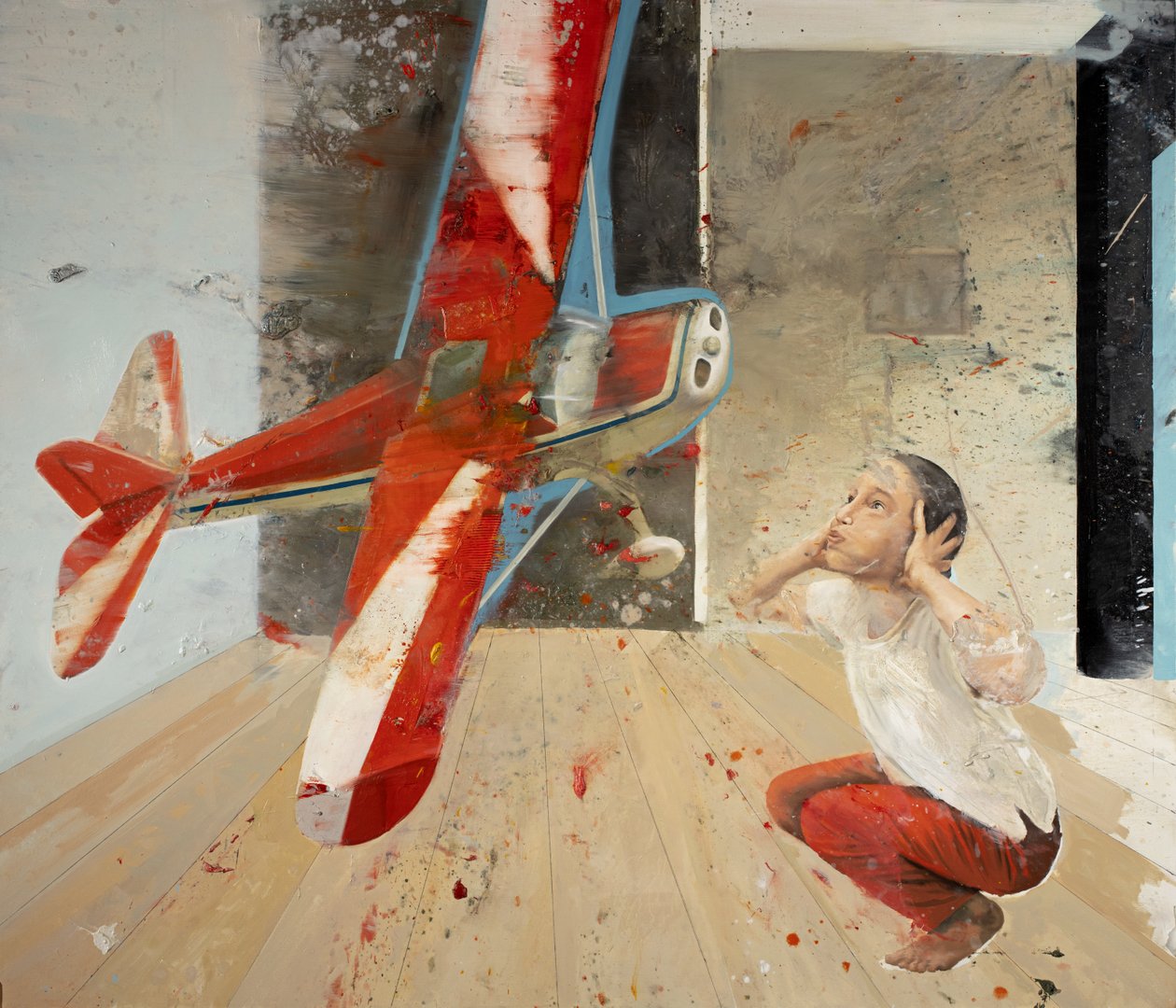 Air Blow III, 2022 (olaj, vászon) alkotó: Nicola Pucci
