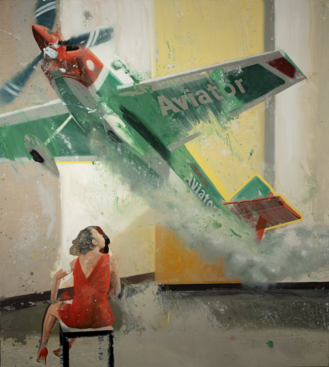 Air Blow IV, 2023 (olaj, vászon) alkotó: Nicola Pucci