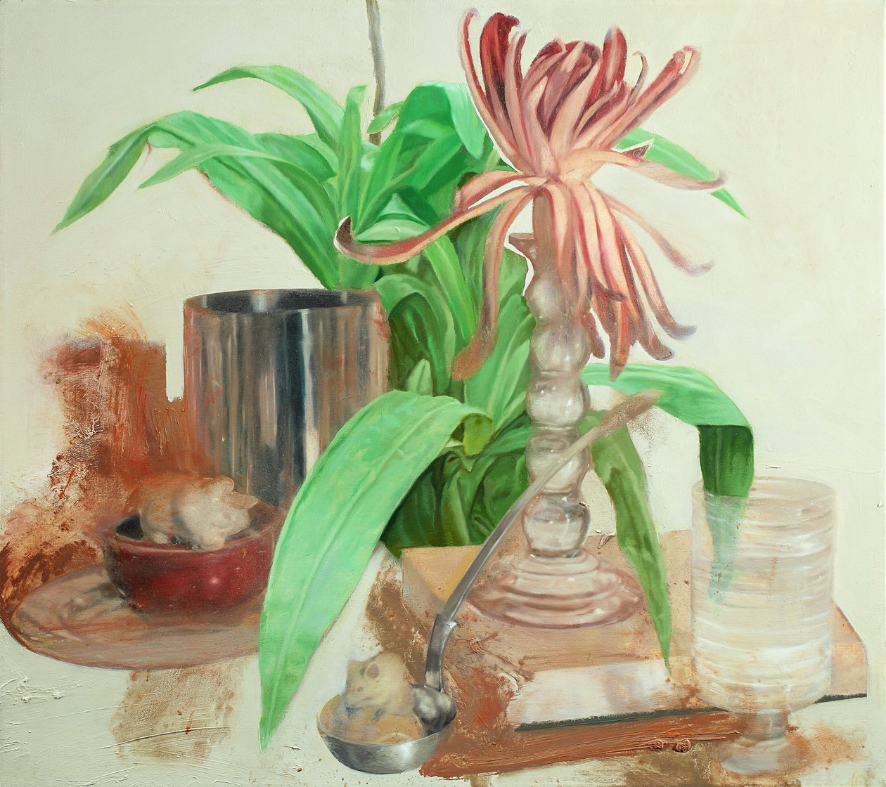 Macska egérrel, 2011 (olaj, vászon) alkotó: Nicola Pucci