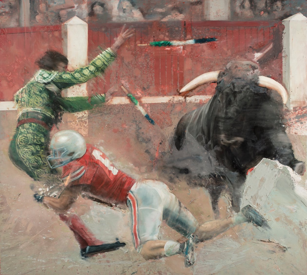 Corrida II, 2018 (olaj, vászon) alkotó: Nicola Pucci