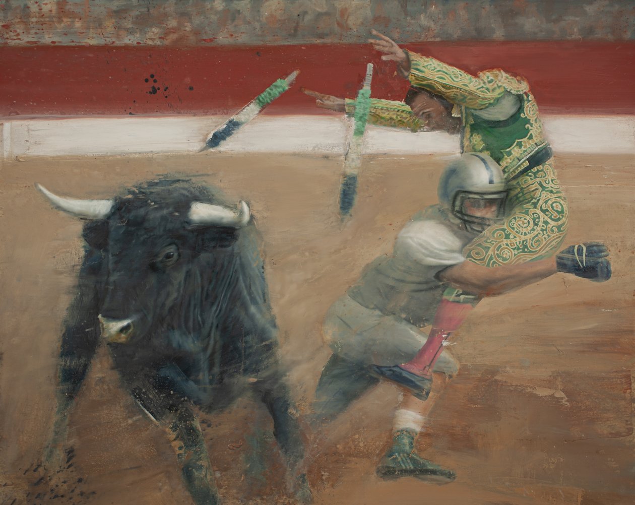 Corrida I, 2016 (olaj, vászon) alkotó: Nicola Pucci