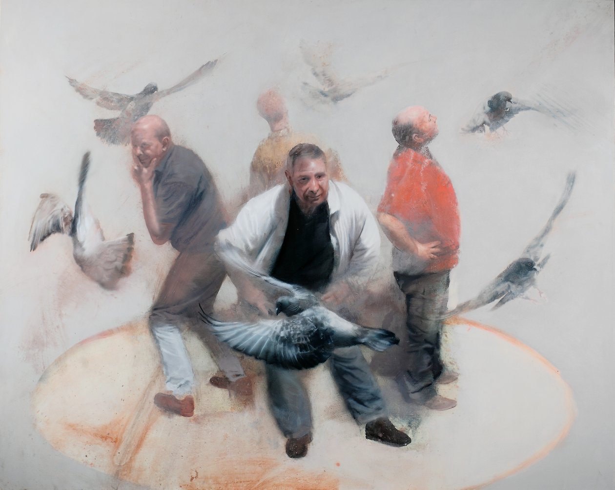 Flight controllers, 2012 (olaj, vászon) alkotó: Nicola Pucci