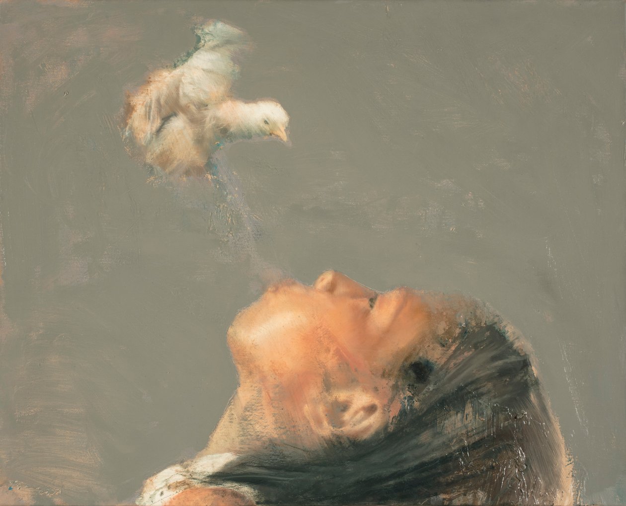 Repülő lecke III, 2017 (olaj, vászon) alkotó: Nicola Pucci