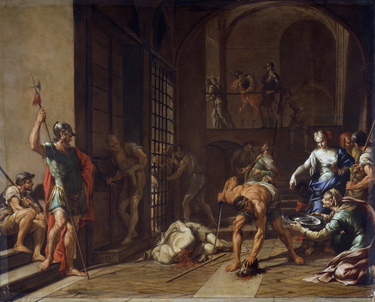 Keresztelő Szent János lefejezése, Nicola Vaccaro (1634-1709 vagy kb. 1720), olaj, vászon alkotó: Nicola Vaccaro