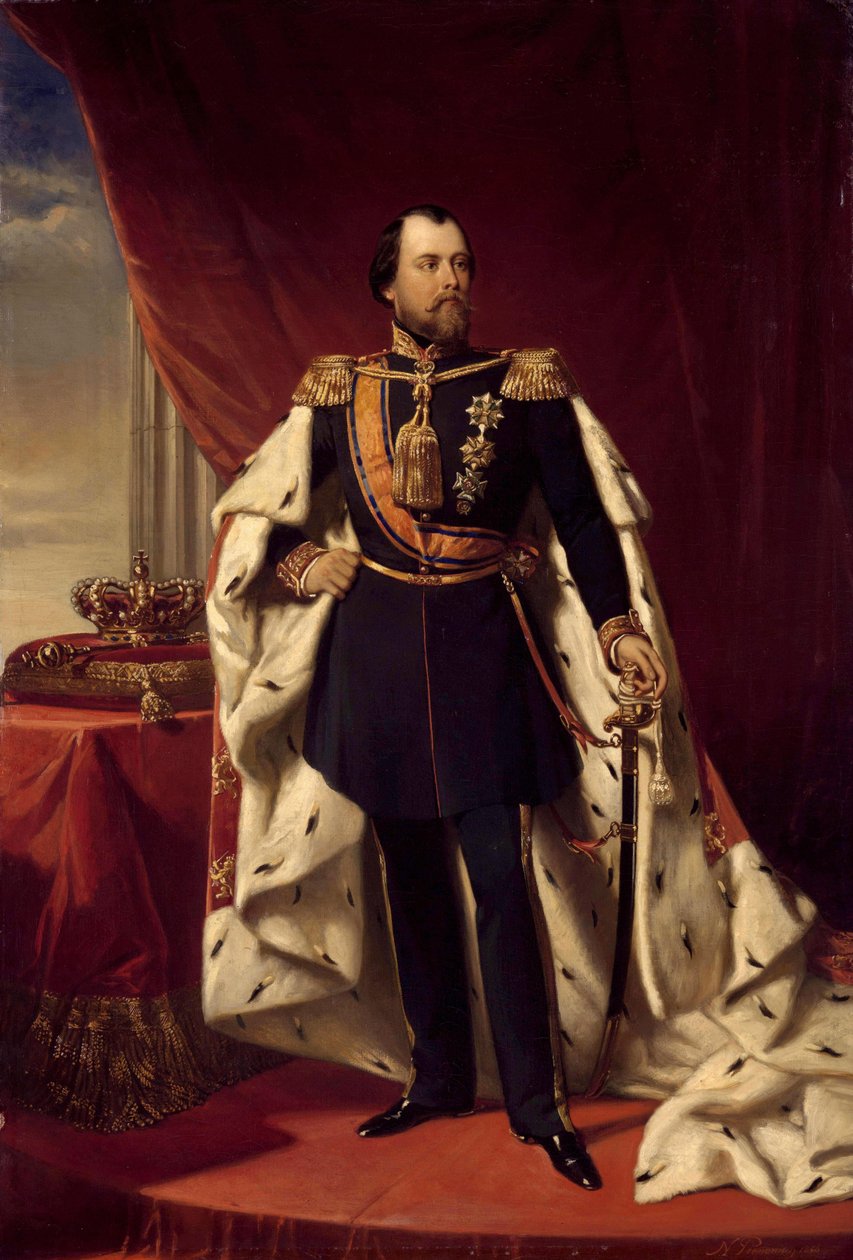III. Vilmos holland király portréja alkotó: Nicolaas Pieneman