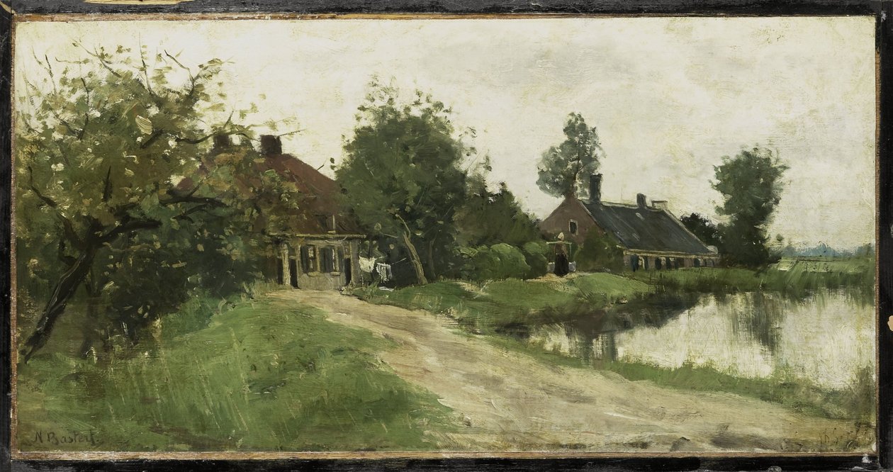Breukelen közelében a Vecht alkotó: Nicolaas Bastert