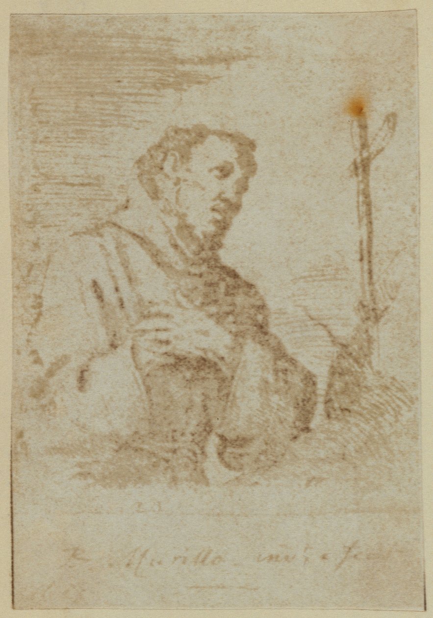Szent Ferenc. Murillo állítólag egyedülálló metszetéről. alkotó: Nicolaas Henneman
