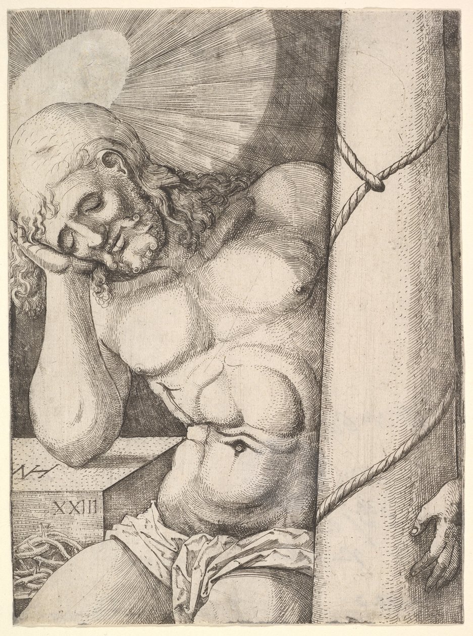 A bánat embere az oszlopnál, 1523. alkotó: Nicolaas Hogenberg