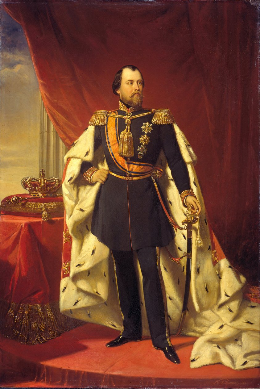 III. Vilmos 1817-1890, Hollandia királya, 1856 alkotó: Nicolaas Pieneman