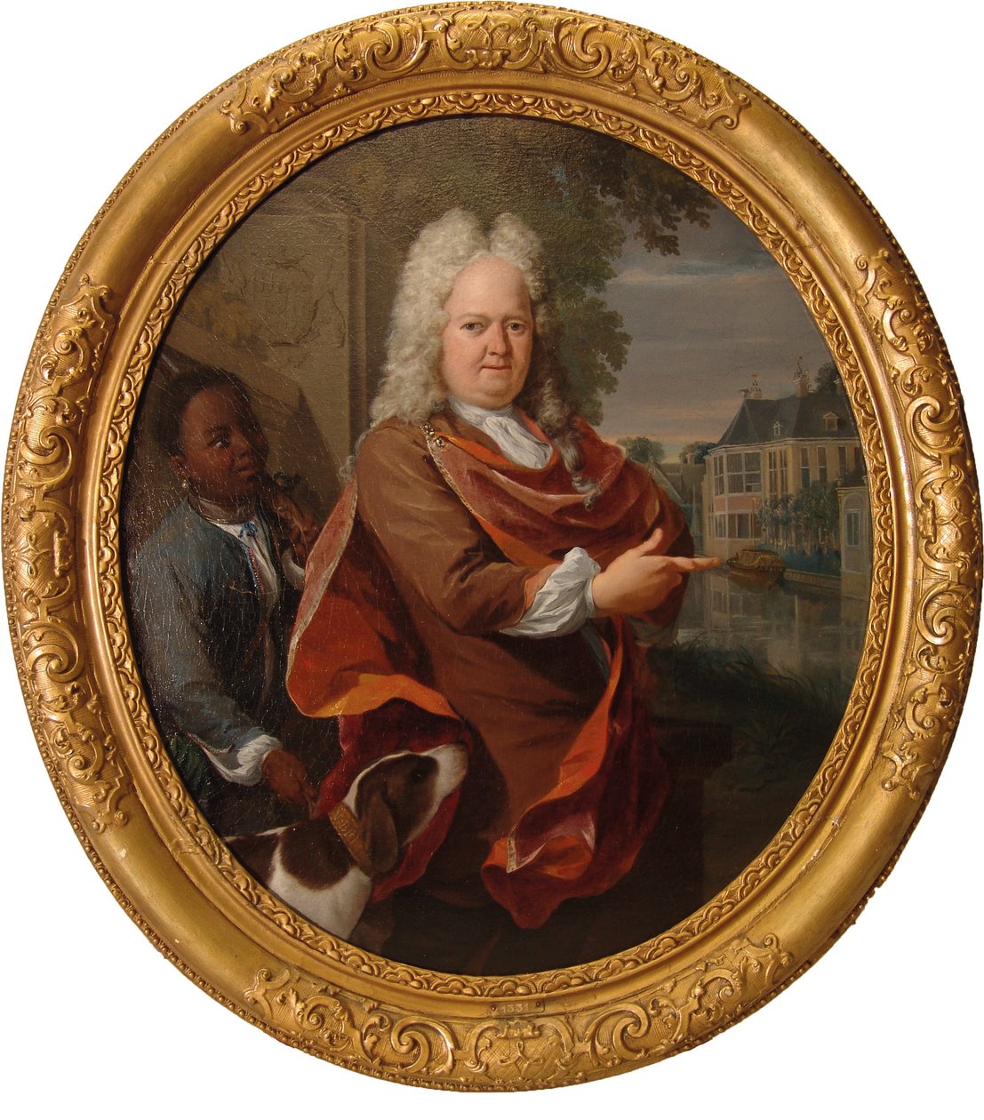 Francois van Bredehoff szolgája, Tabo Jansz kíséretében alkotó: Nicolaas Verkolje