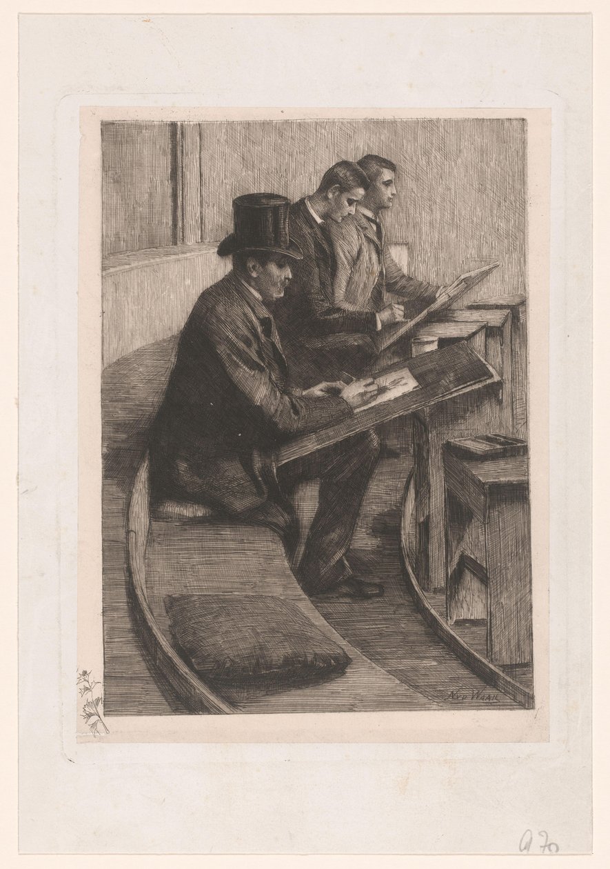Férfiak rajzolása alkotó: Nicolaas van der Waay