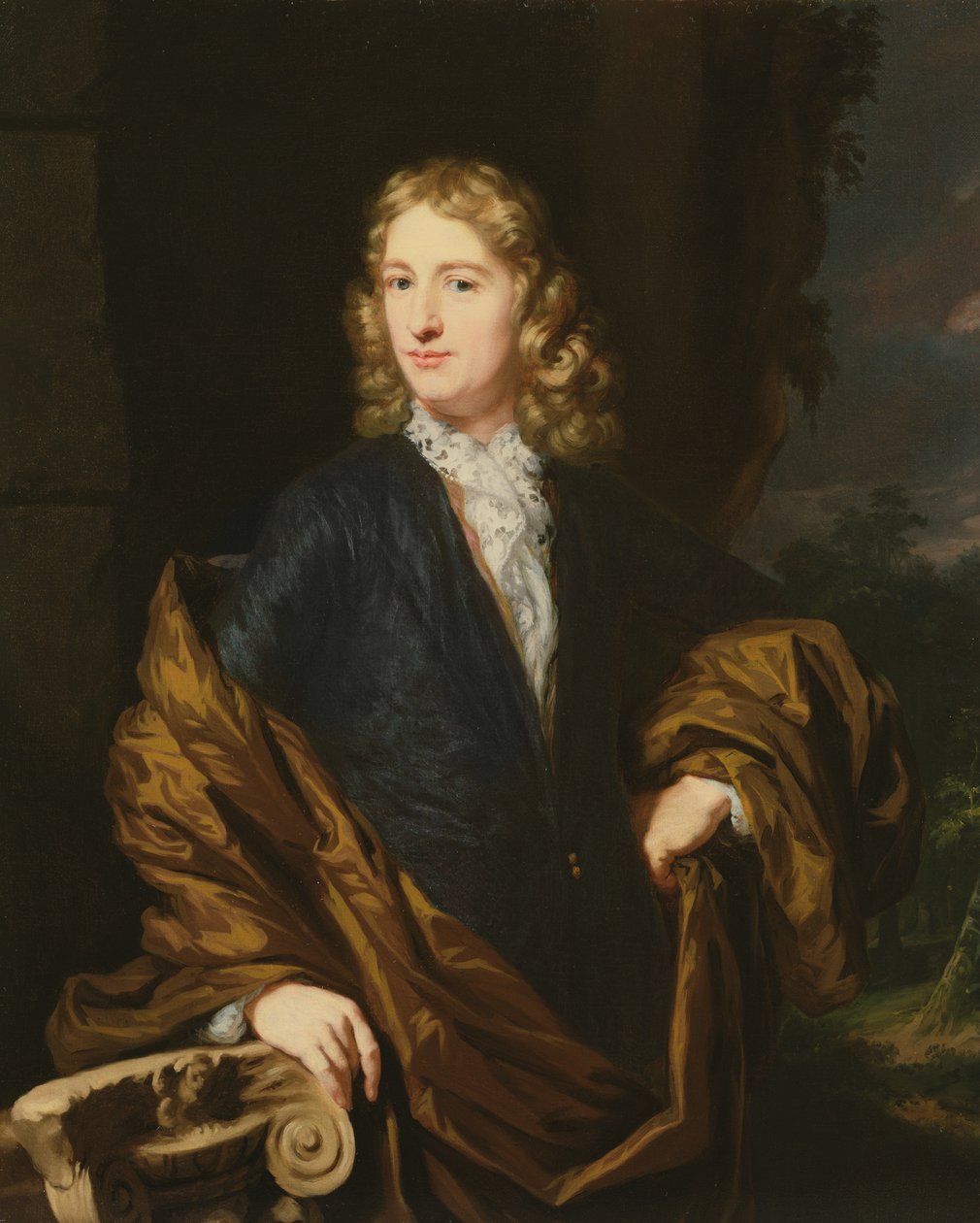 Egy fiatal férfi portréja alkotó: Nicolaes Maes