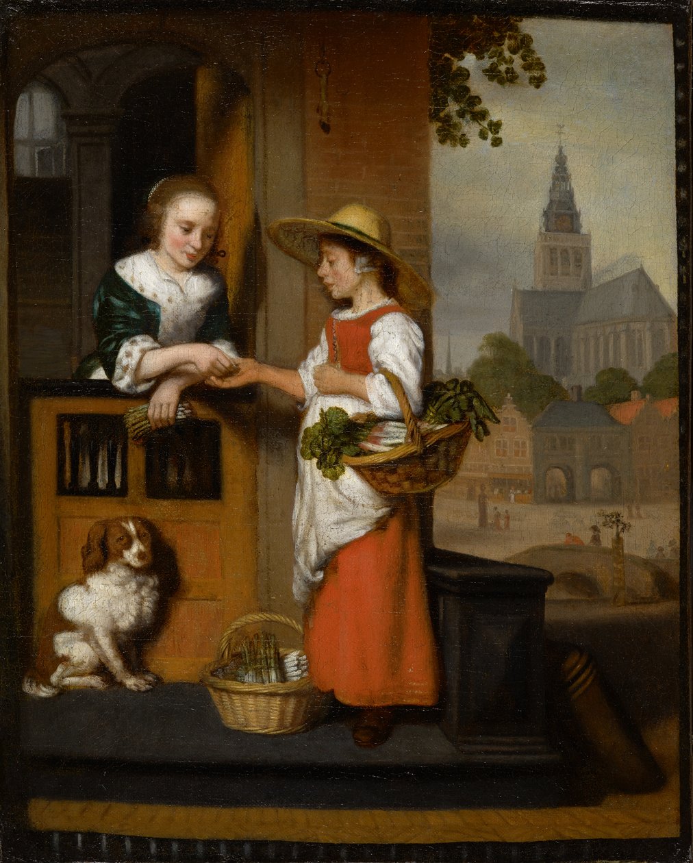 Zöldségárus, 1650 körül alkotó: Nicolaes Maes