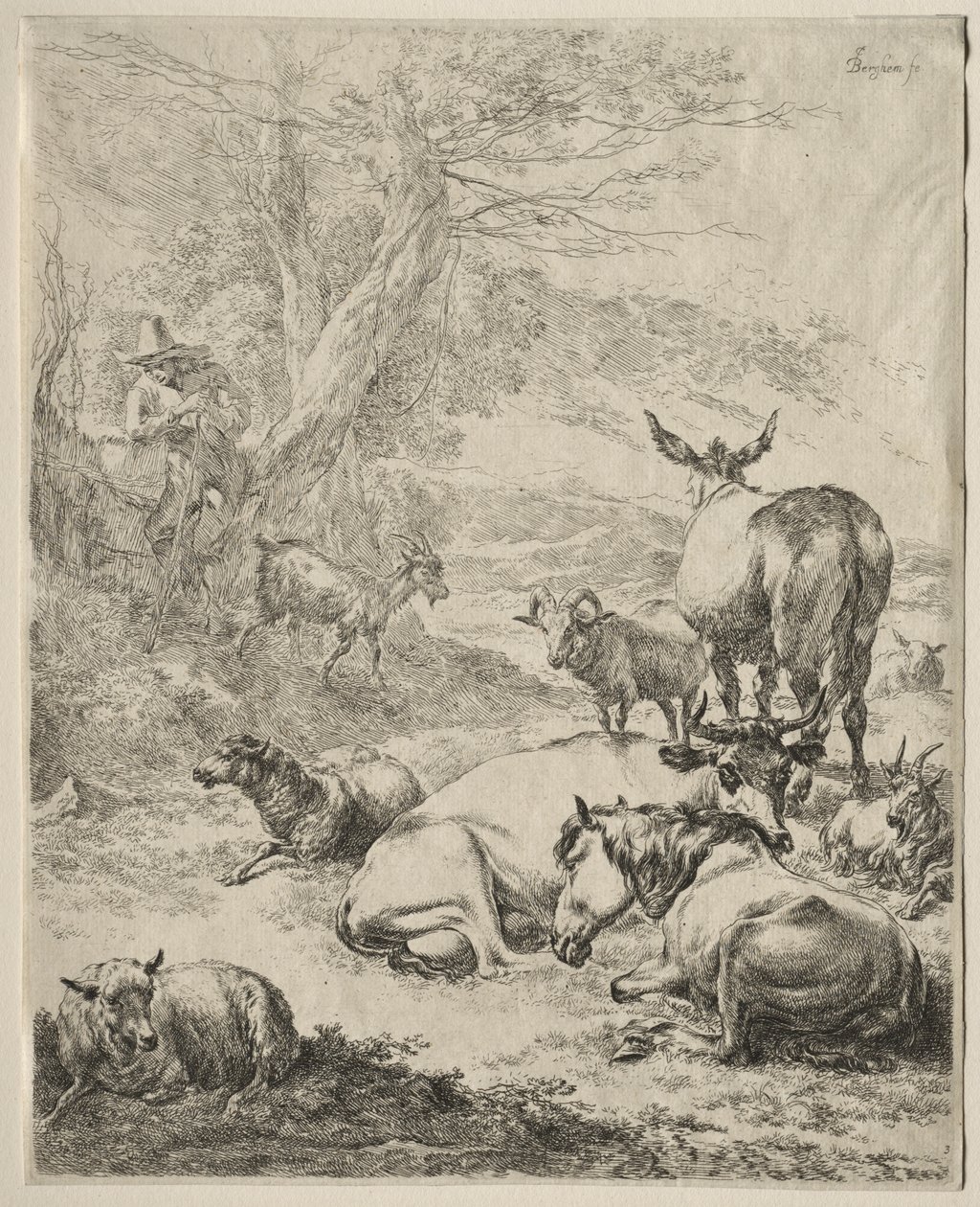 Nyugalomban lévő csorda alkotó: Nicolaes Berchem