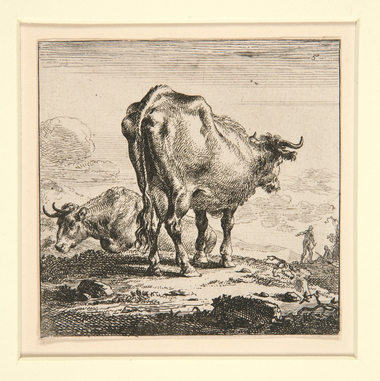 A tehenek készlete, a tejeslányral alkotó: Nicolaes Berchem
