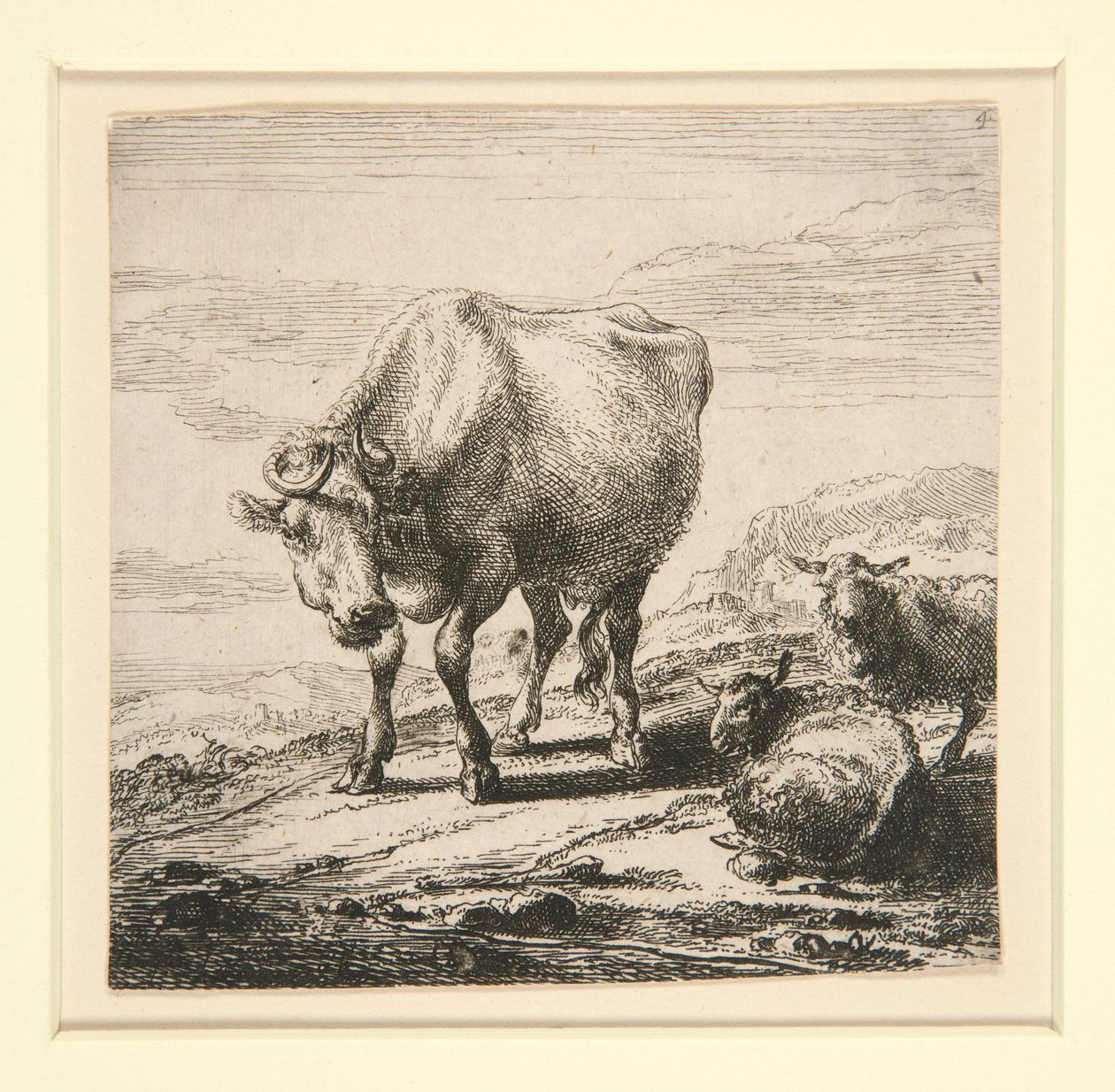 A tehenek készlete, a tejeslányral alkotó: Nicolaes Berchem