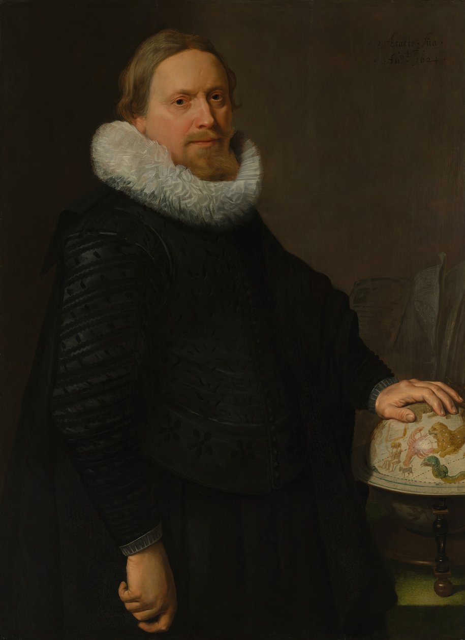Ember égi földgömbbel, 1624. alkotó: Nicolaes Eliasz Pickenoy