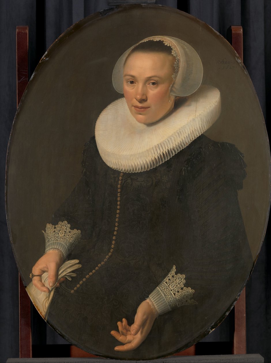 Maria Joachimsdr Swartenhont (1598-1631) portréja alkotó: Nicolaes Eliasz Pickenoy