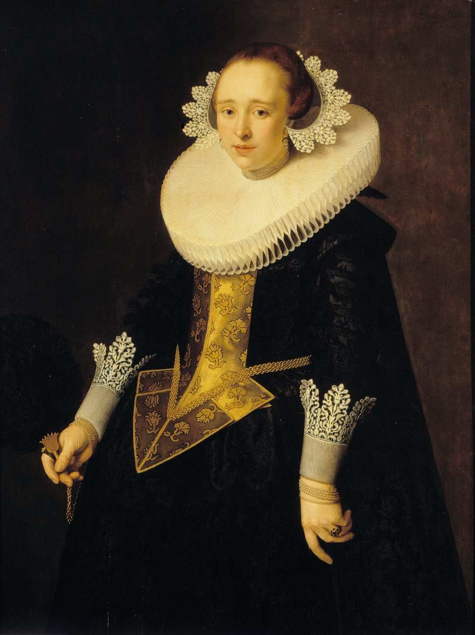 Egy 22 éves nő portréja, 1628. alkotó: Nicolaes Eliasz. Pickenoy