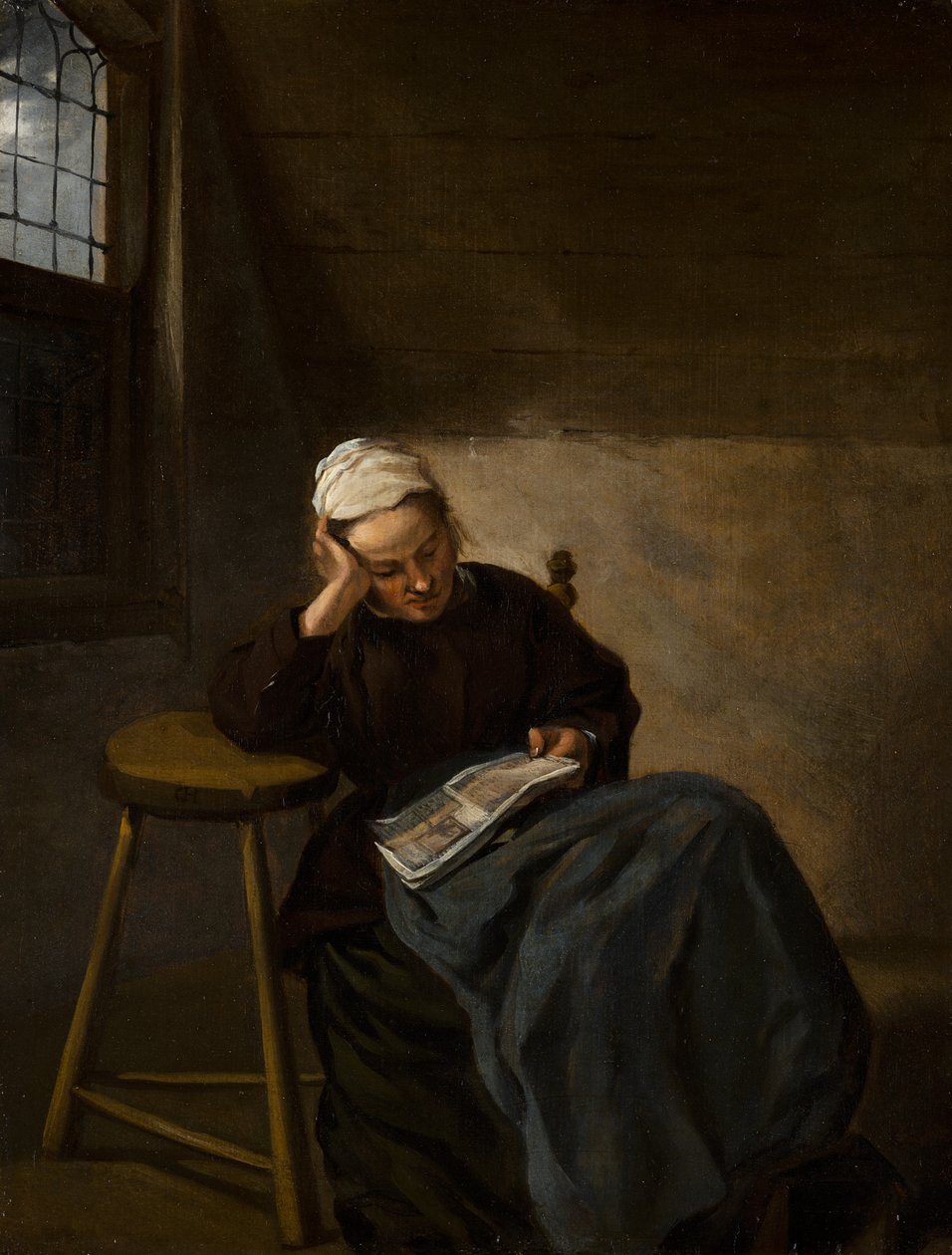 Olvasó lány, 1660 körül alkotó: Nicolaes Hals