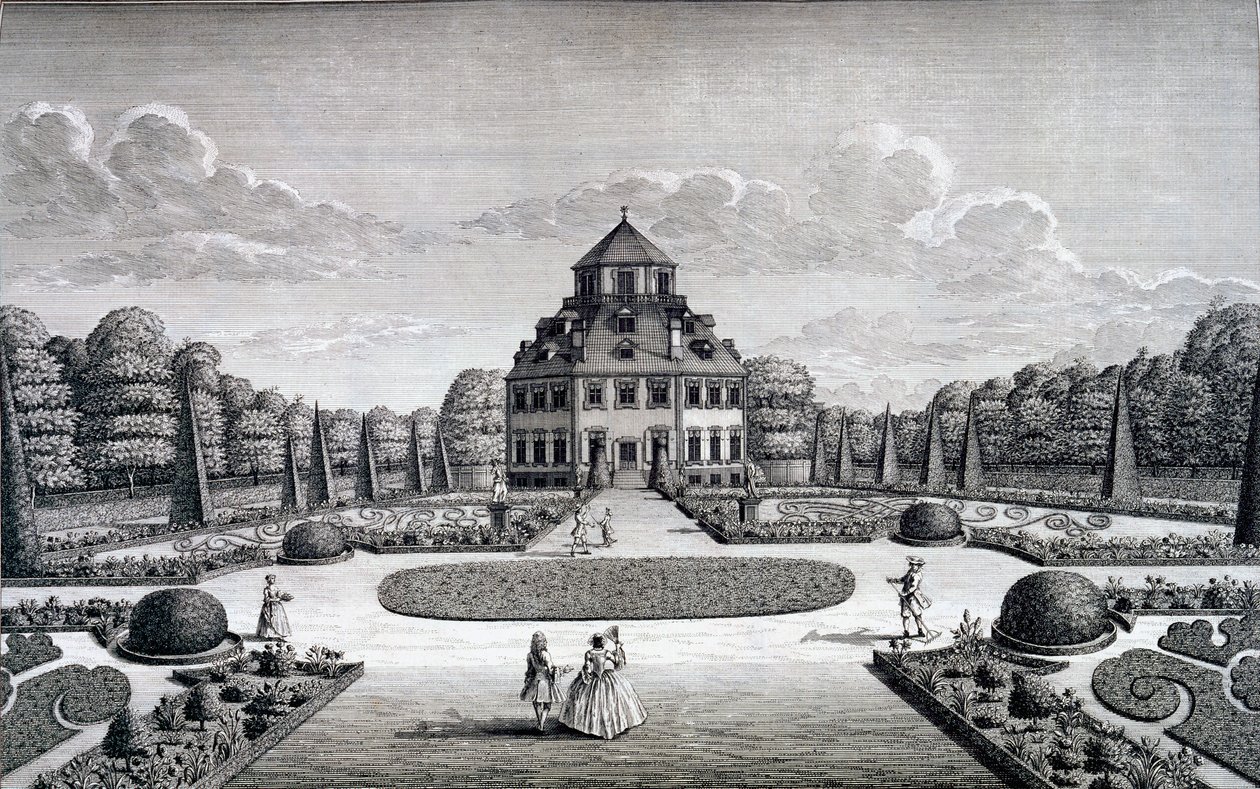 A Frydenlund ház és kert kilátása alkotó: Nicolaes Jansz Visscher
