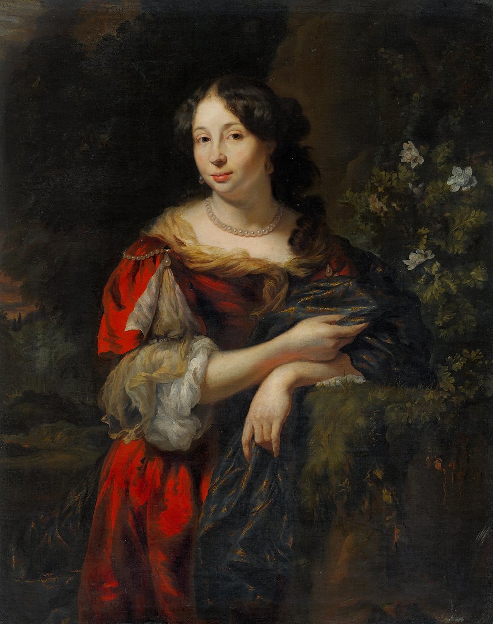 Egy fiatal hölgy portréja alkotó: Nicolaes Maes