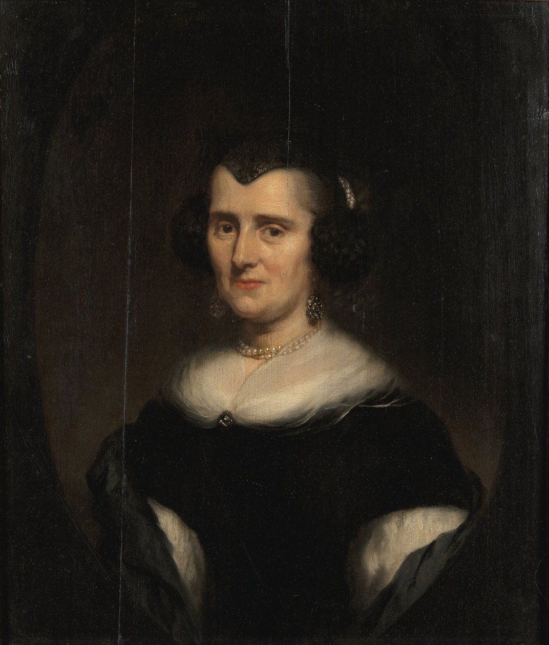 Középkorú nő mellképe alkotó: Nicolaes Maes