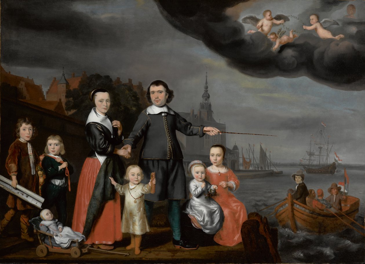 Job Jansse Cuijter kapitány és családja, 1659 alkotó: Nicolaes Maes