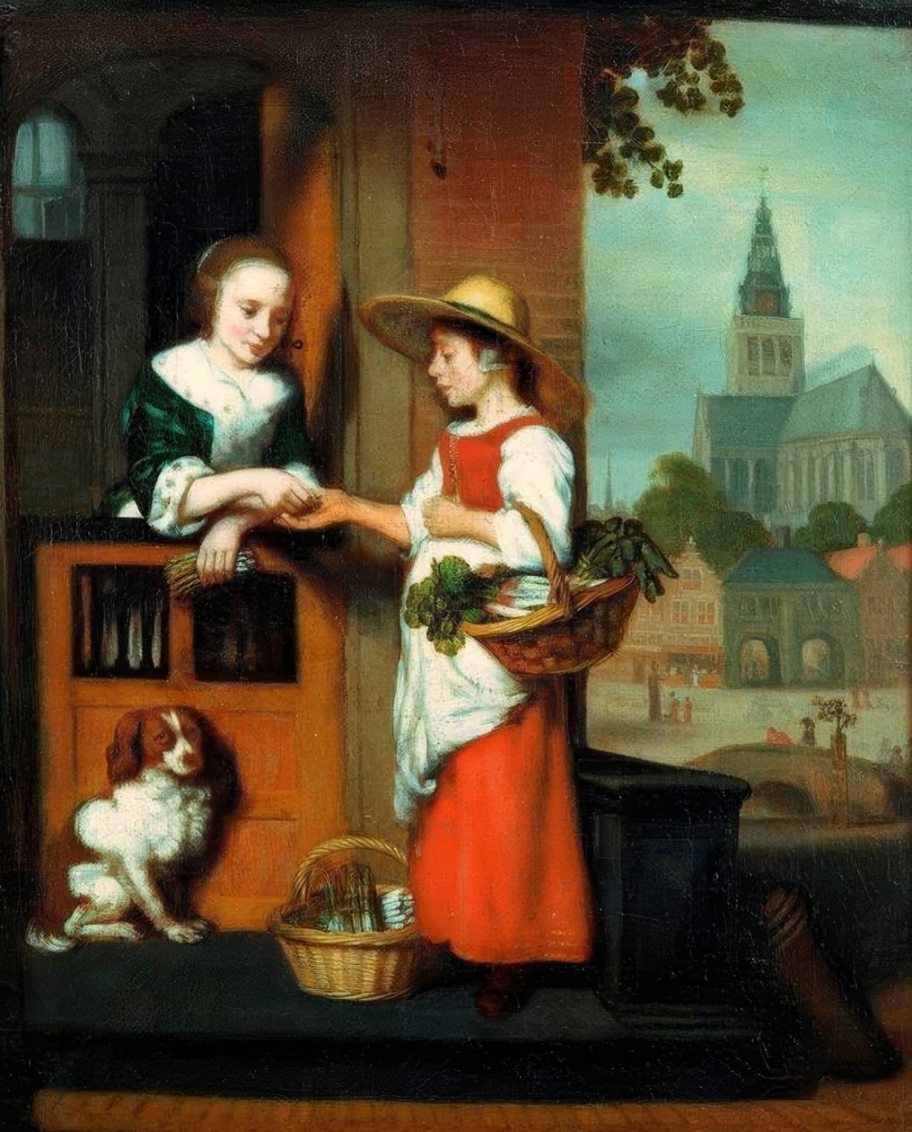 A zöldségárus alkotó: Nicolaes Maes