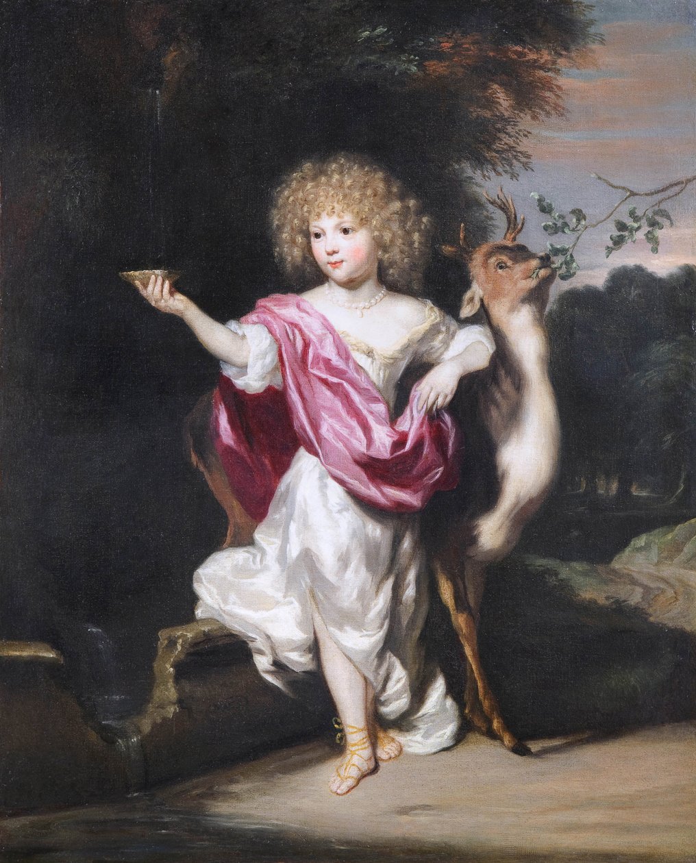 ""Szarvas lány portréja"" (Szarvas lány portréja) Nicolaes Maes (1634-1693) festménye - Olaj, vászon Mérete 58x49 cm Fondation Custodia alkotó: Nicolaes Maes