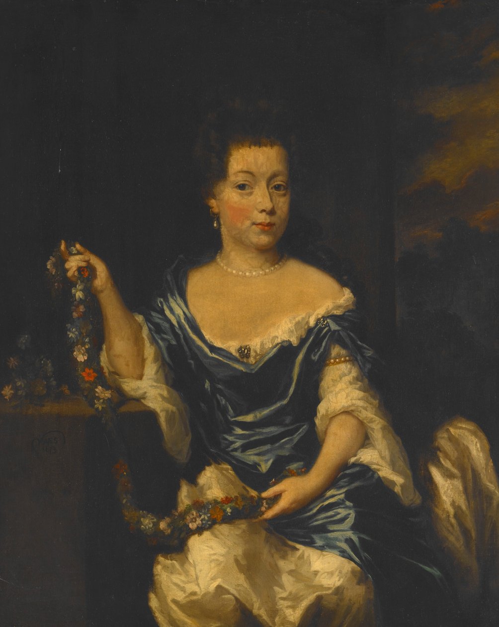 Egy hölgy portréja alkotó: Nicolaes Maes