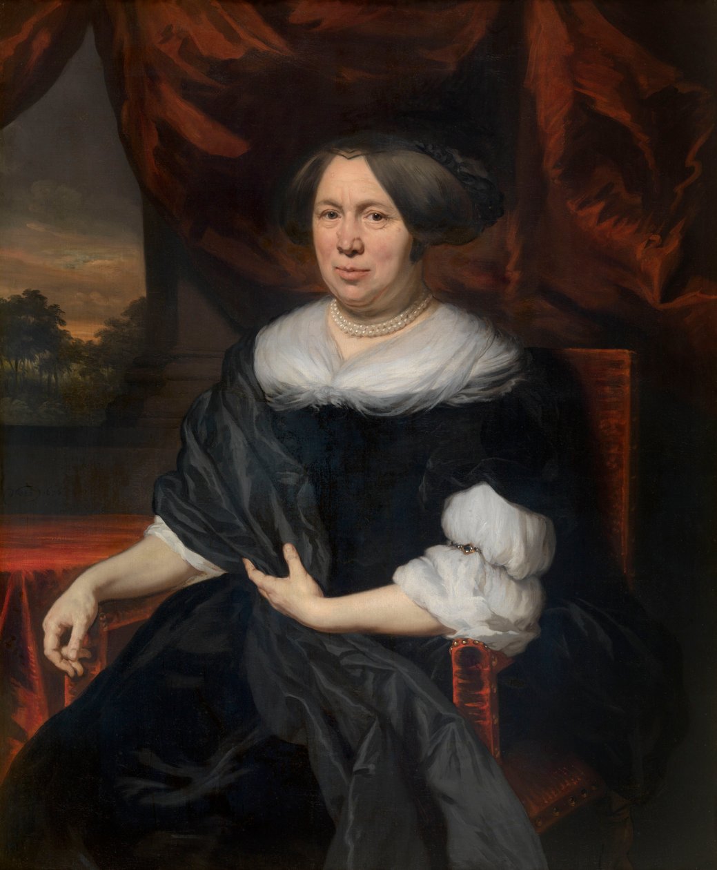 Egy nő portréja alkotó: Nicolaes Maes