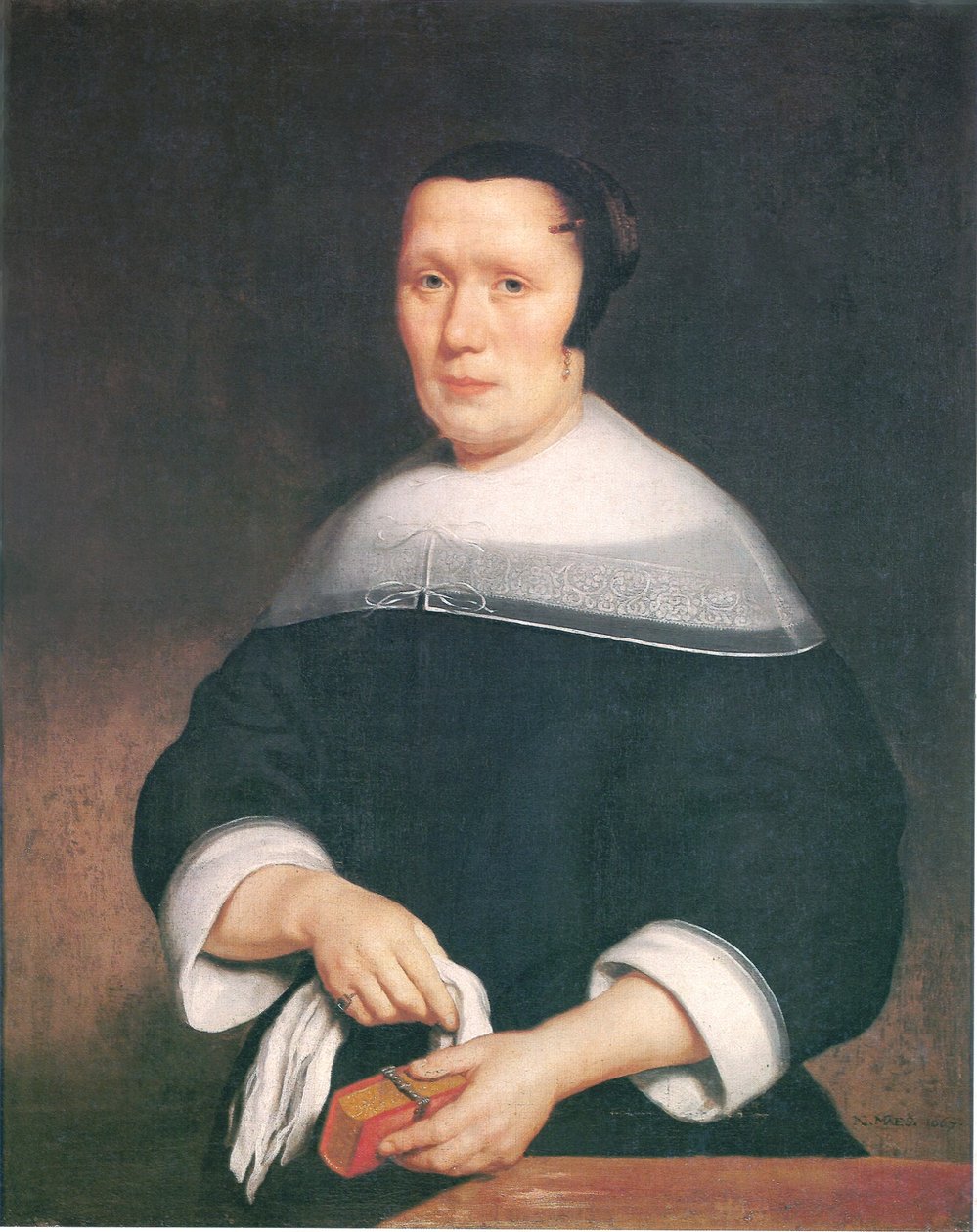 Egy nő portréja - alkotó: Nicolaes Maes
