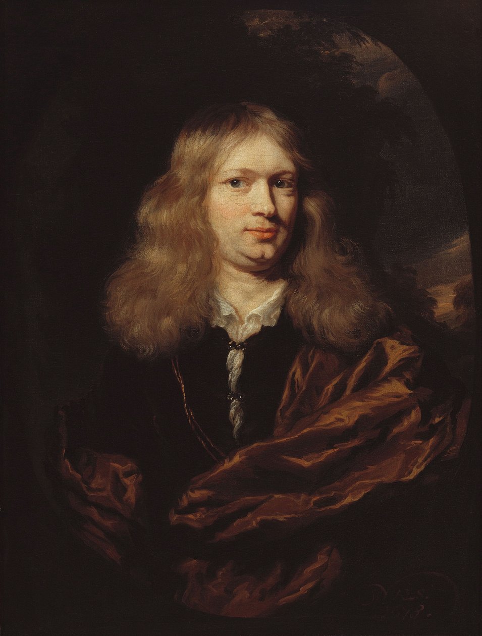 Egy fiatal férfi portréja alkotó: Nicolaes Maes