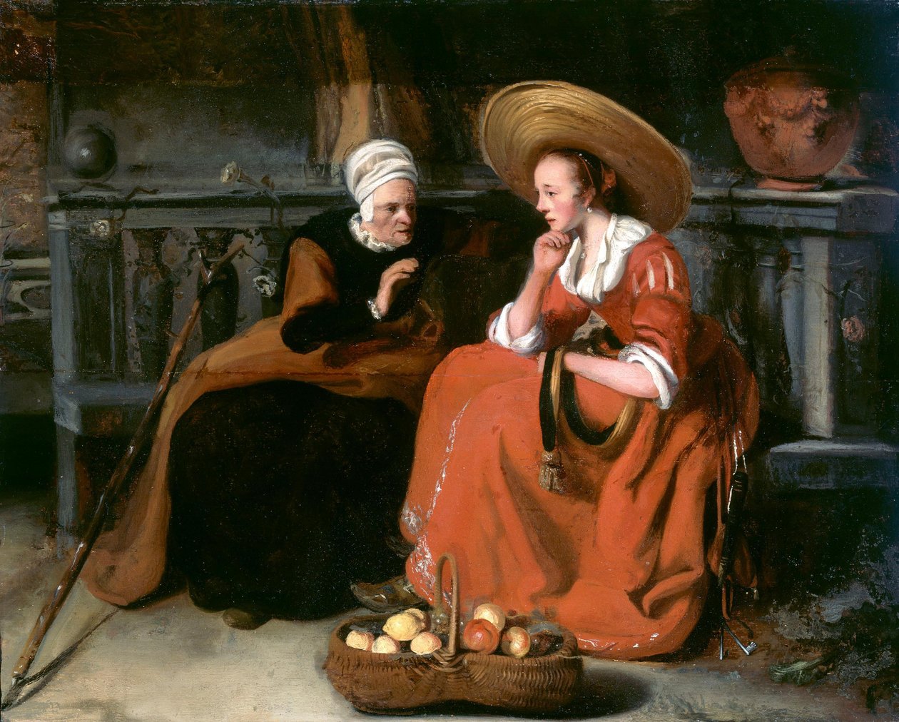 Vertumnus és Pomona alkotó: Nicolaes Maes