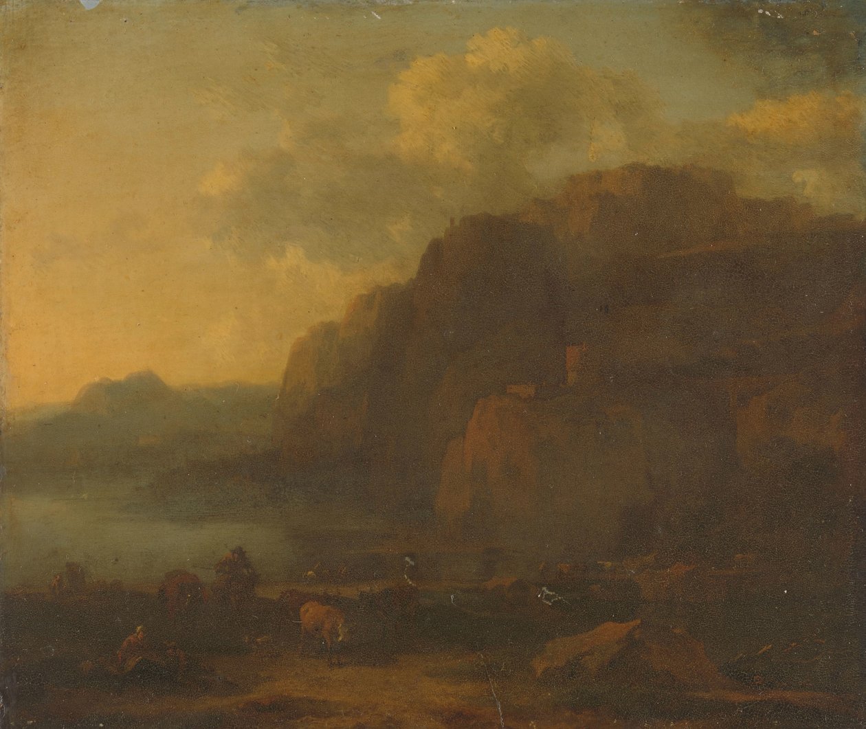 Olasz táj alkotó: Nicolaes Pietersz Berchem