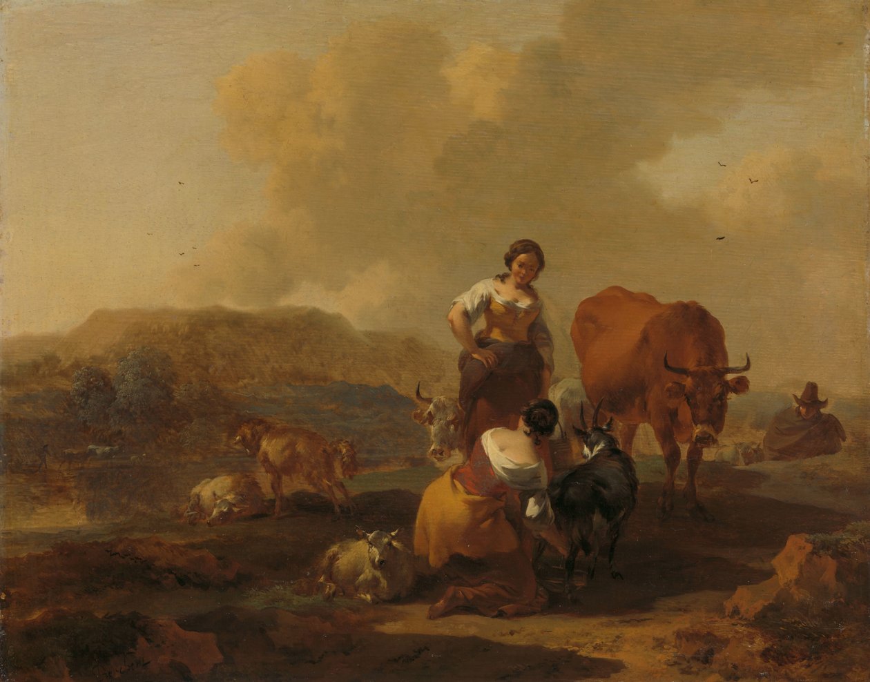 Olasz táj alkotó: Nicolaes Pietersz Berchem