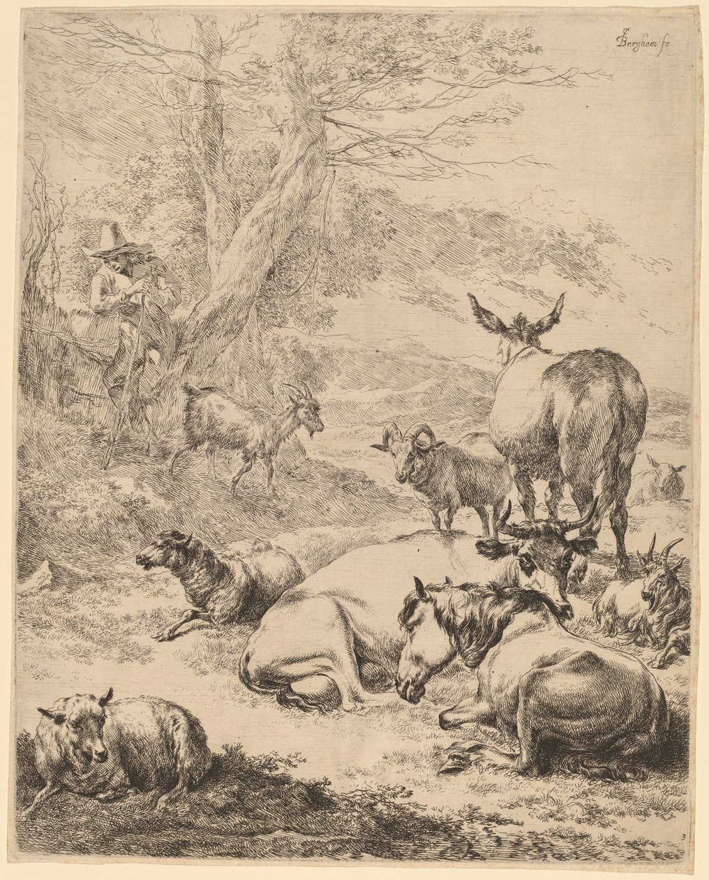 Pihenő csorda alkotó: Nicolaes Pietersz Berchem