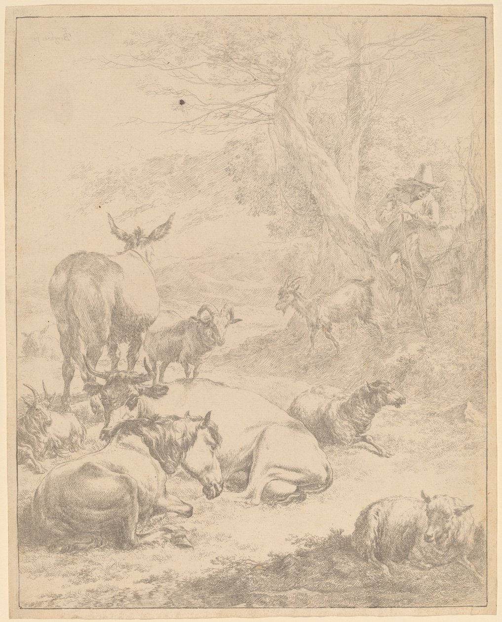 Pihenő csorda alkotó: Nicolaes Pietersz Berchem