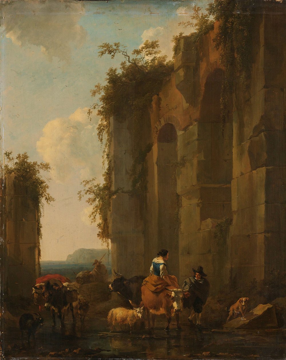 Romok Olaszországban alkotó: Nicolaes Pietersz Berchem