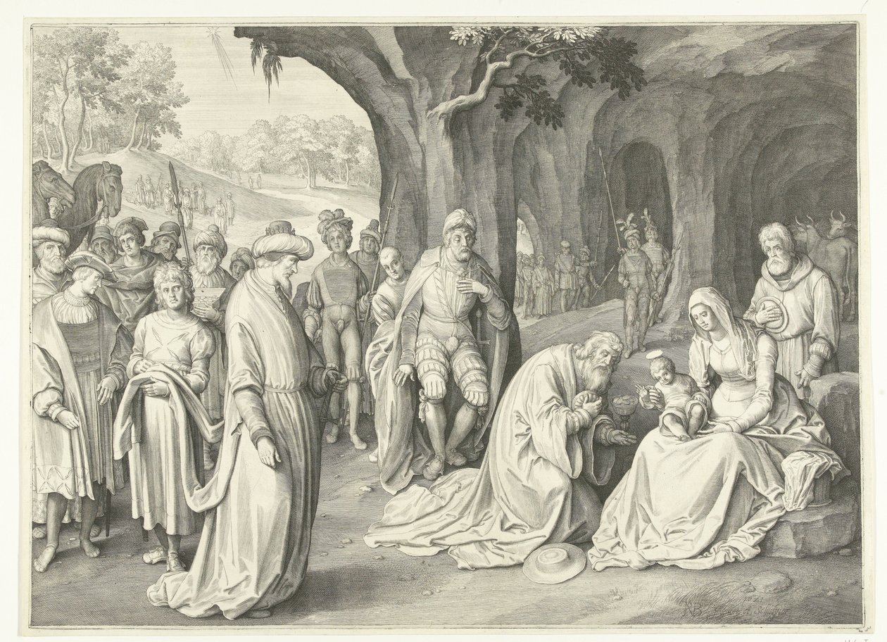 A királyok imádása alkotó: Nicolaes de Bruyn