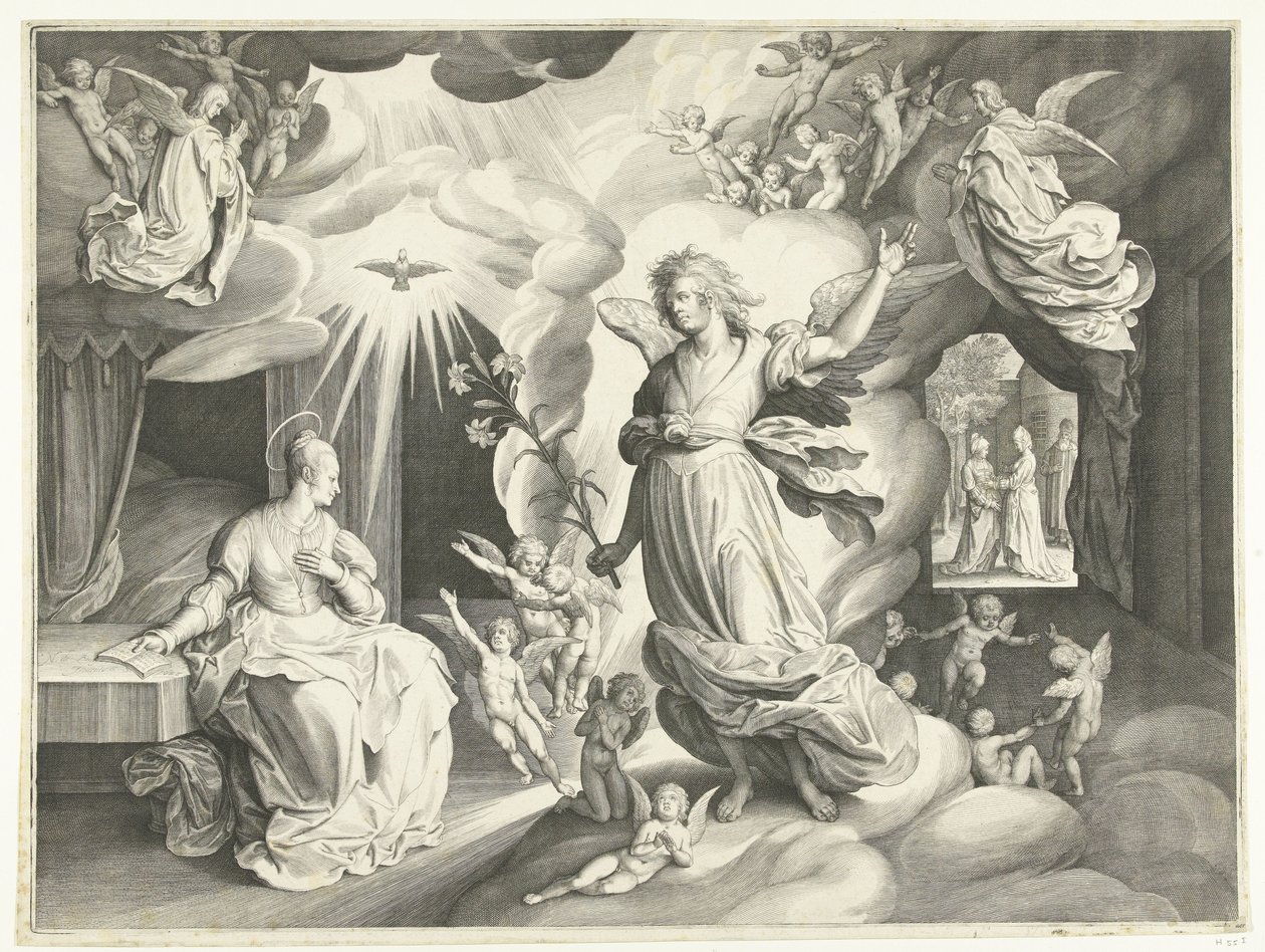 Angyali Üdvözlet alkotó: Nicolaes de Bruyn
