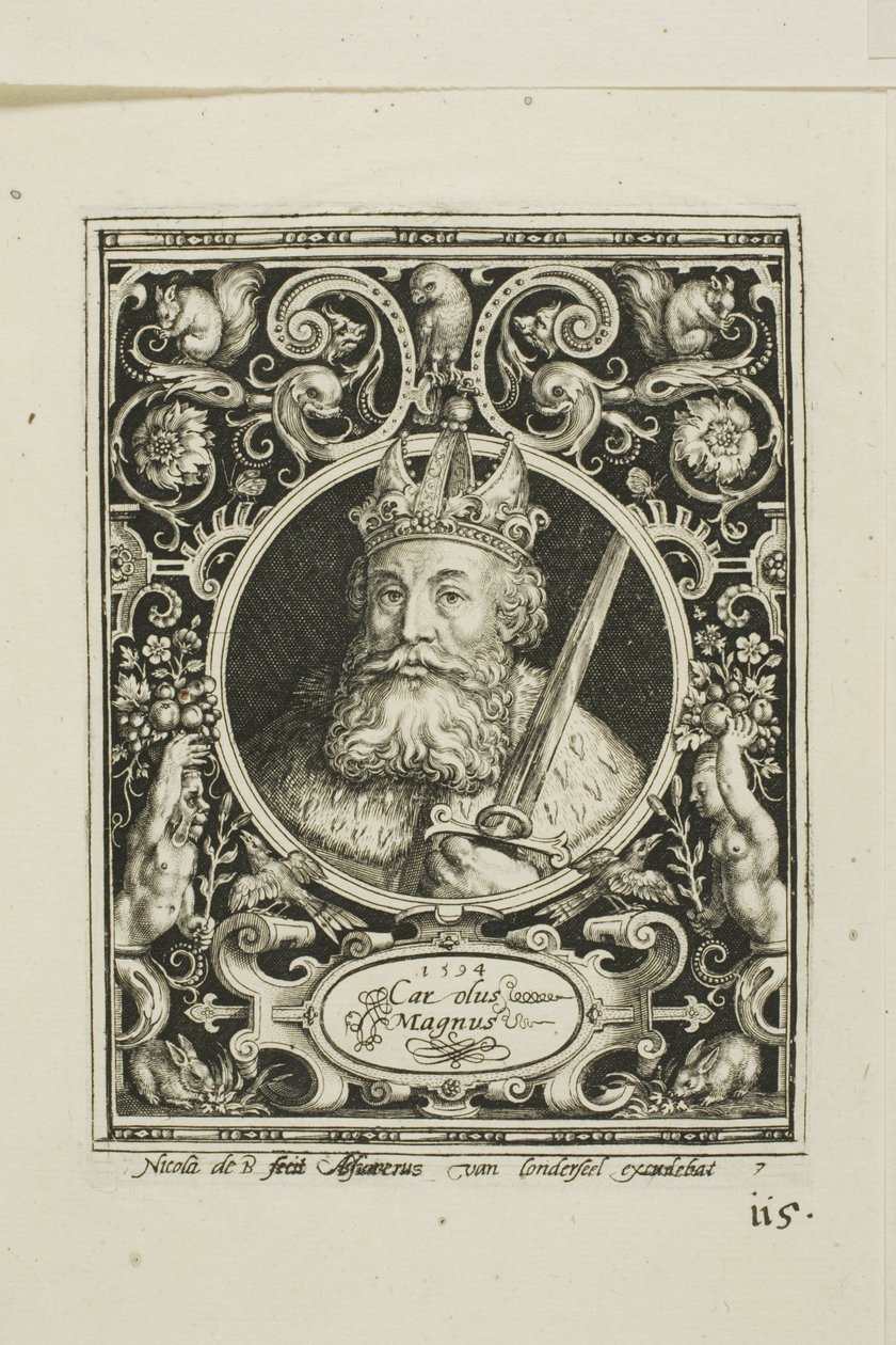 Nagy Károly, hetedik tábla a Kilenc méltóságból alkotó: Nicolaes de Bruyn