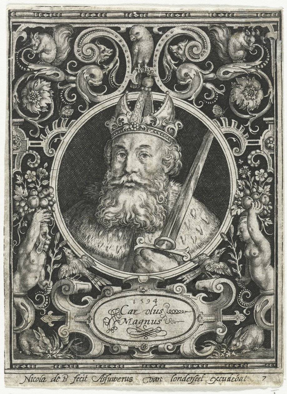 Nagy Károly, a frankok királya, 1594 alkotó: Nicolaes de Bruyn