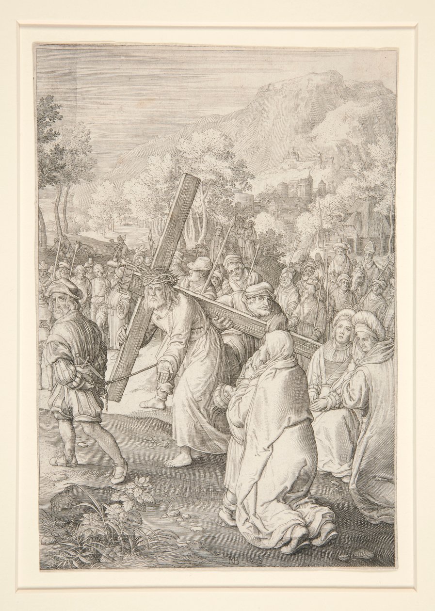 Krisztus keresztet hordozó (Passió sorozat) alkotó: Nicolaes de Bruyn