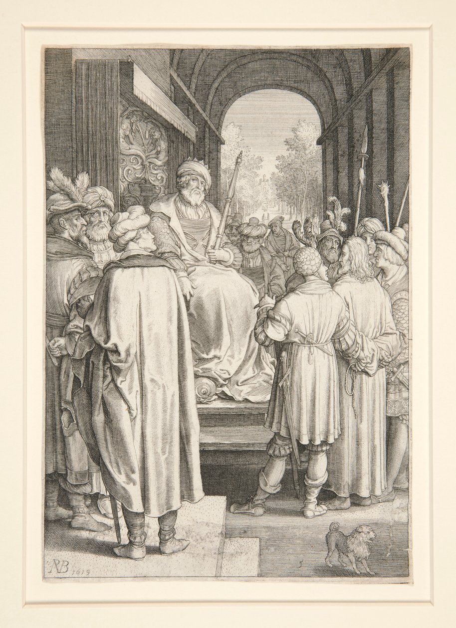 Krisztus Pilátus előtt (Passió sorozat) alkotó: Nicolaes de Bruyn