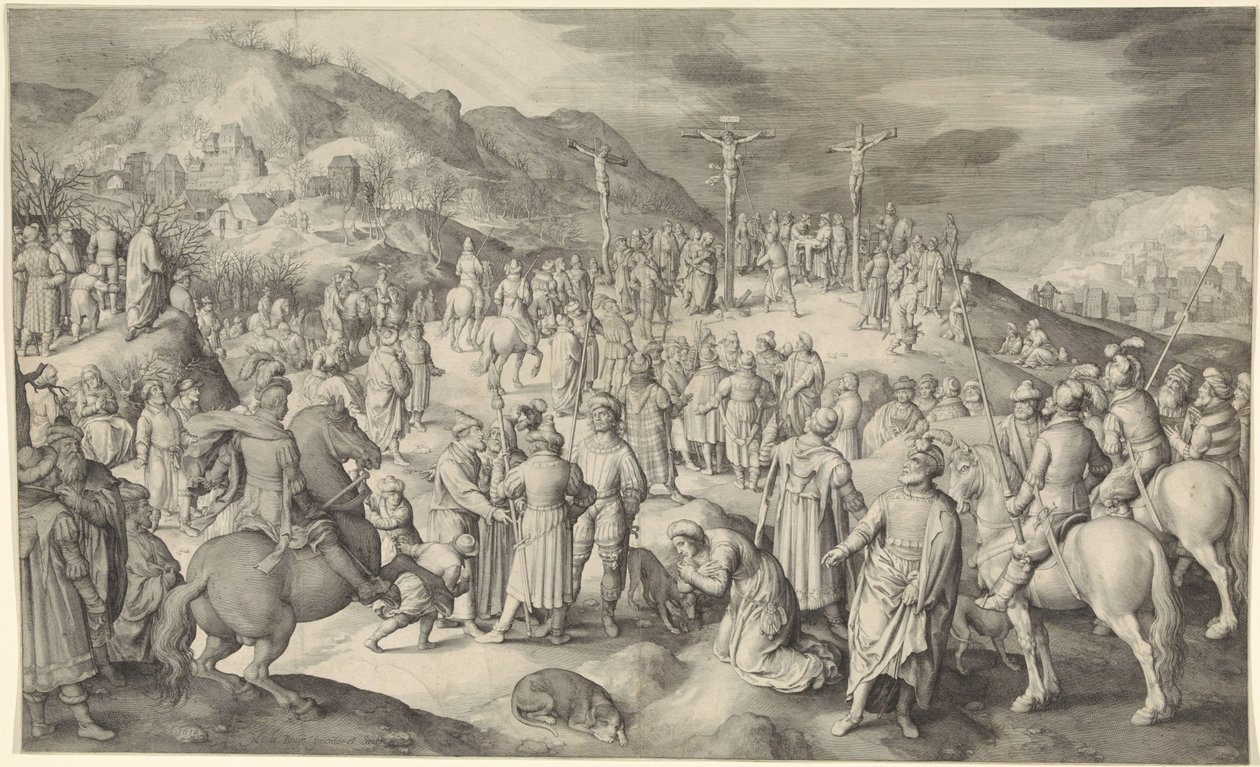 Krisztus a kereszten alkotó: Nicolaes de Bruyn